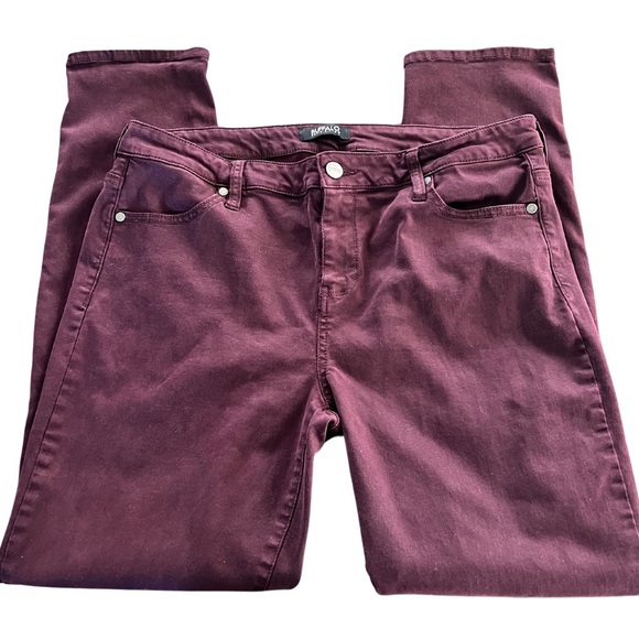 Buffalo David Bitton “Hope” maroon skinny stretch jeans - Picture 1 of 3